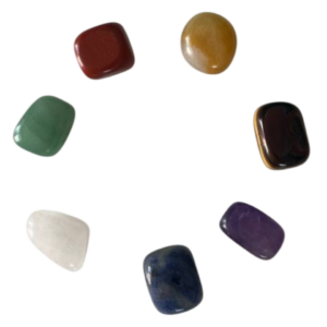 Набір каменів для роботи із енергетичними центрами (чакрами) 7 шт