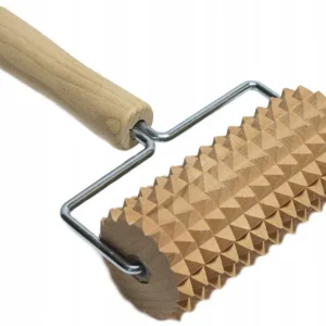 Дерев’яний рецепторний масажер з ручкою для тіла