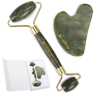 Масажний набір Jade Гуаша - камінь, ролик