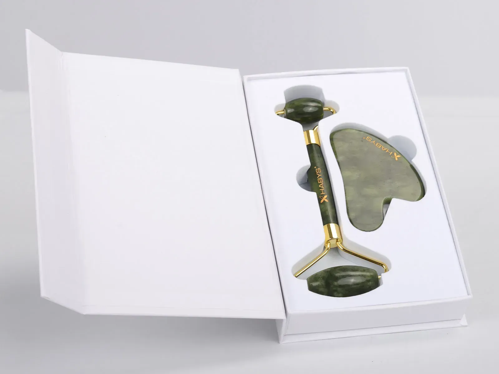 Масажний набір Jade Гуаша - камінь, ролик - Зображення 5