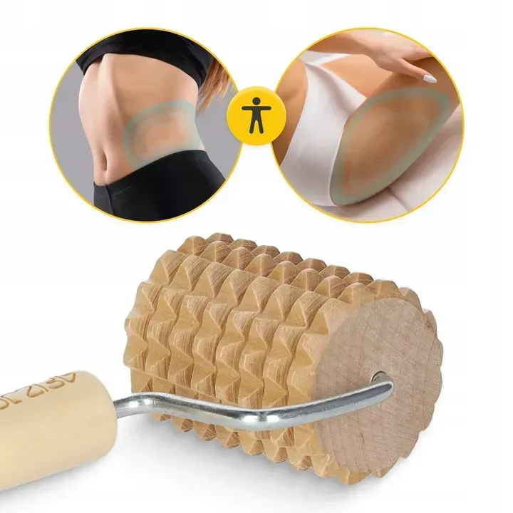 МАСАЖНИЙ РОЛЕР, ДЕРЕВ'ЯНИЙ РОЛЕР З РУЧКОЮ - Зображення 3