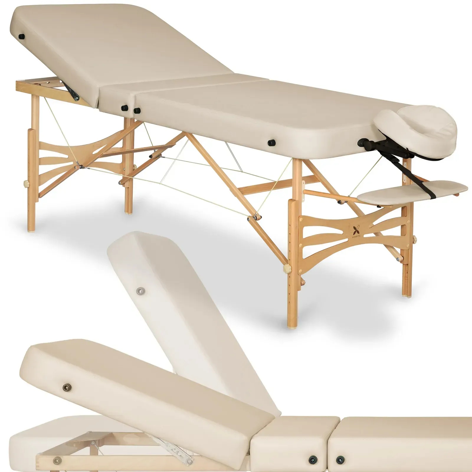 Масажний стіл Gallo Plus 3 секції - 76 см