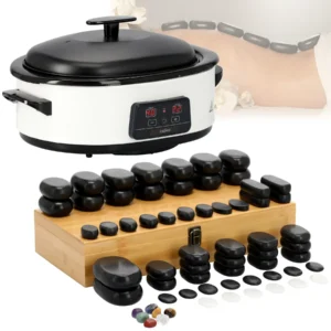 Набір для стоун масажу: камені 64 шт з нагрівачем 5 л електронне регулювання t