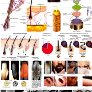 Плакат "Анатомія волосся"