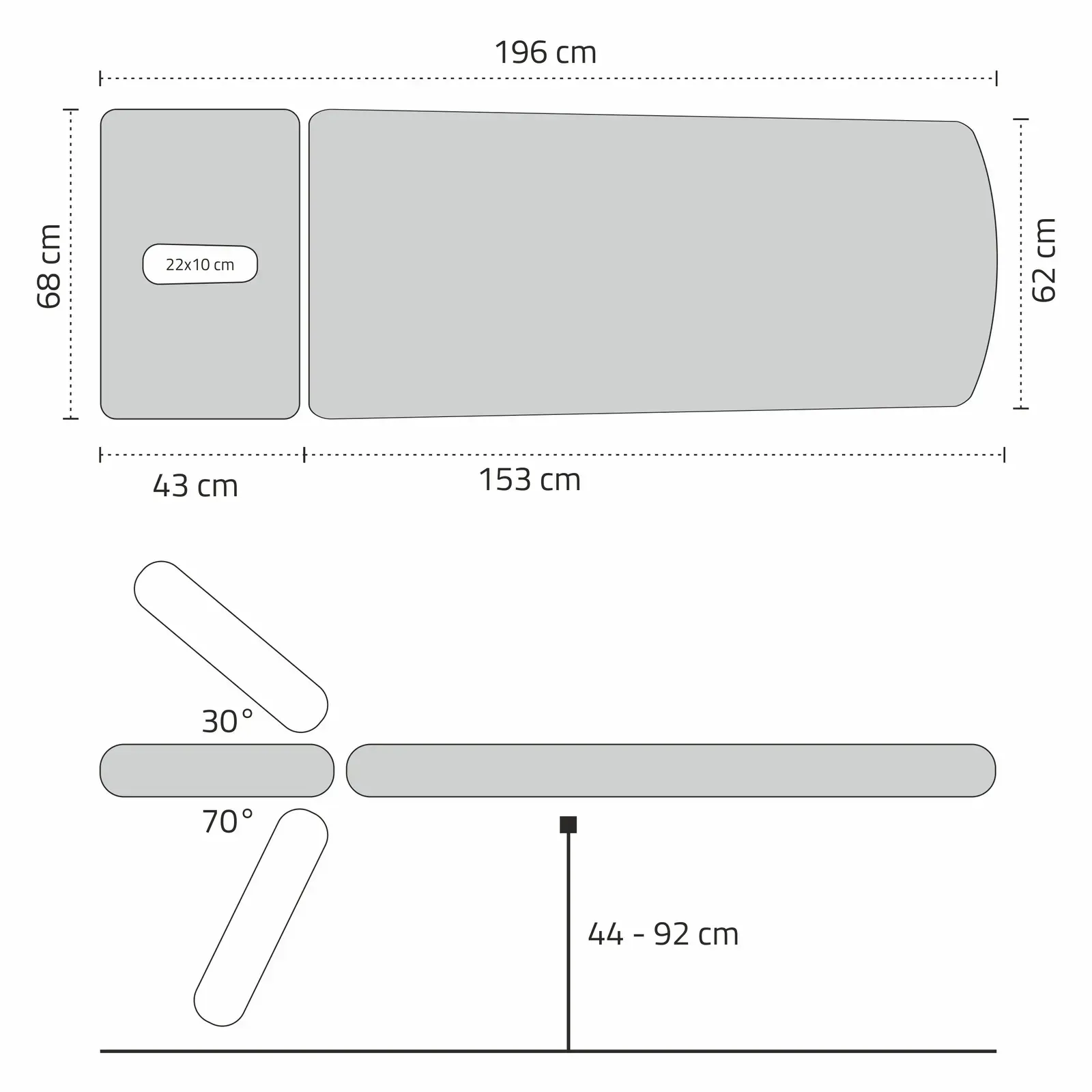 Реабілітаційний стіл, масажний стіл, електричний - Agila 2 - Зображення 10