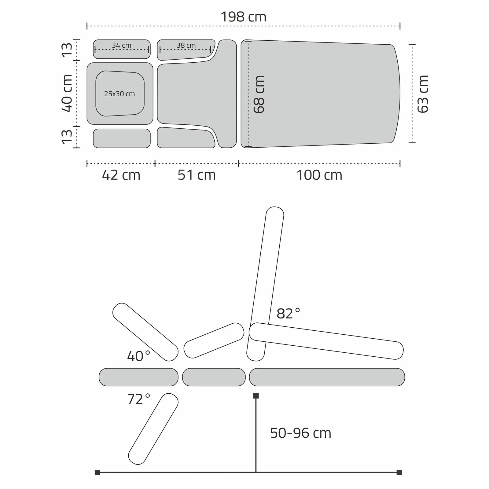 Реабілітаційний стіл, масажний стіл, електричний - Evero X7 Ergo - Зображення 21