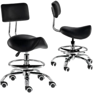 Стілець сідло зі спинкою для бюті-майстра