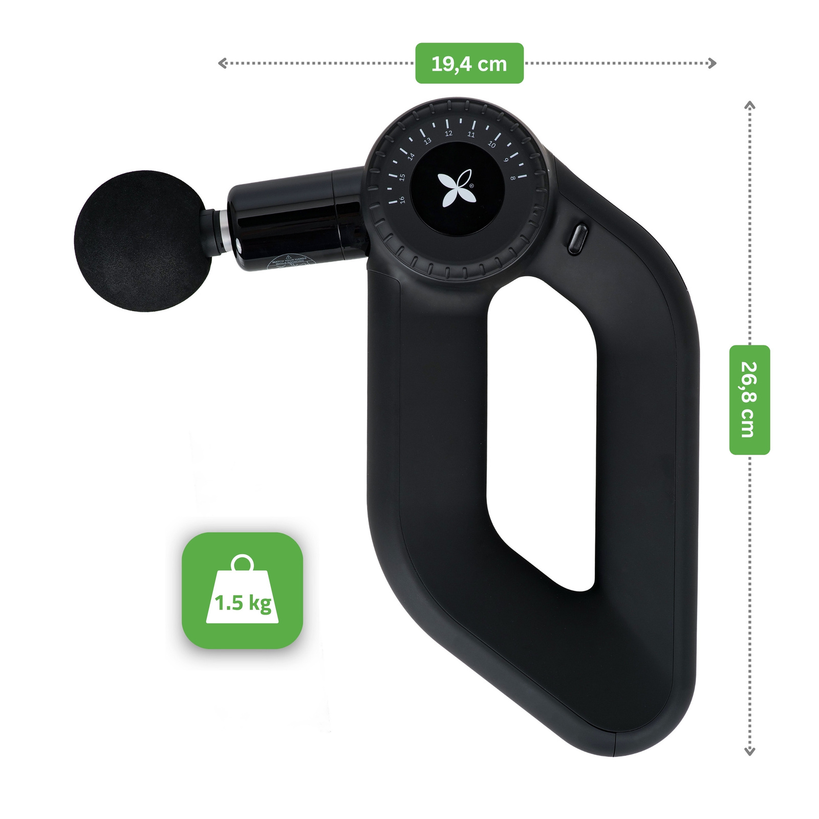 Масажний пістолет Pro Therapy Max — вібромасажер для м’язів (Massage Gun) - Зображення 12